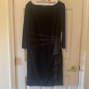 American living long sleeve black dress